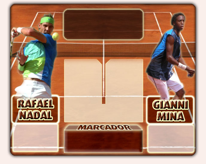 Nadal vs Mina en Roland Garros 2010